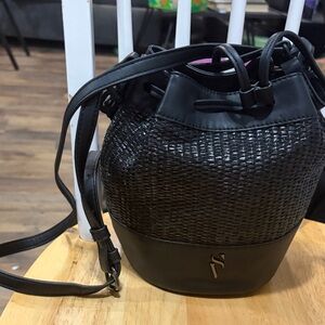 Simply Vera- Vera Wang Black Bucket Bag